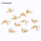 18K Gold Plated Double-Cup Bead Tips | Jewelry Findings for DIY Necklaces and Bracelets