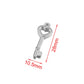 Gold Plated Heart Lock Key Pendant Set | 5pcs Stainless Steel Charms for DIY Jewelry