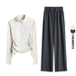 Women’s 2-Piece Yoga Set: Drawstring Top & Sweatpants