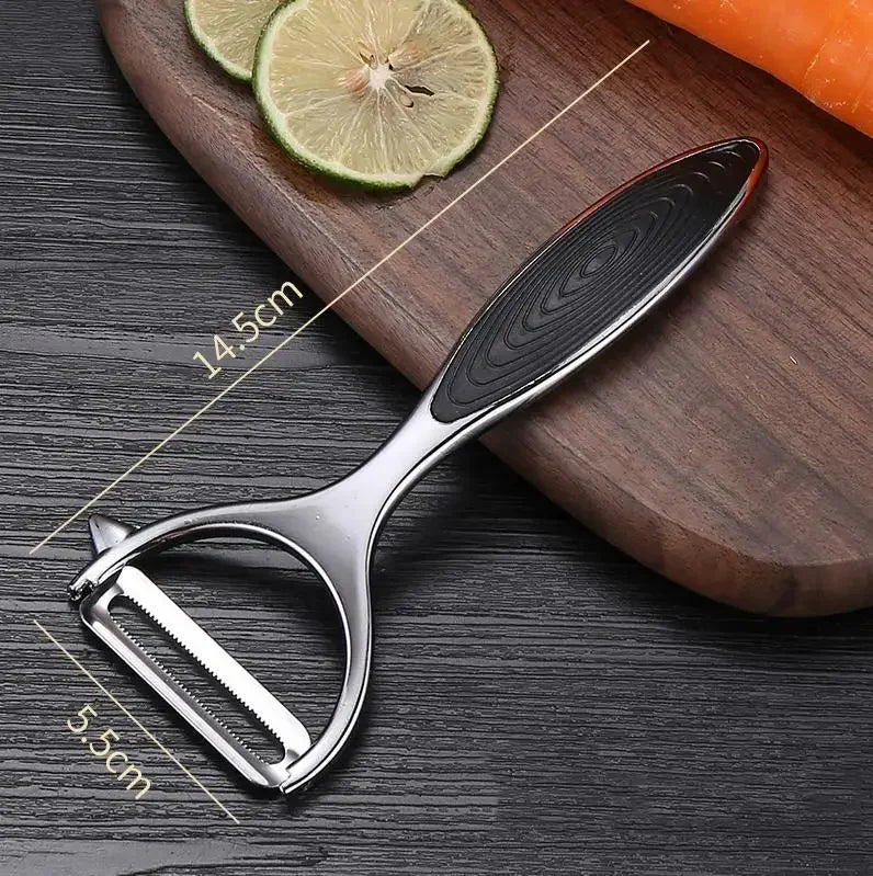 Stainless Steel Vegetable Peeler | Multi-Function Kitchen Tool for Fruits and Vegetables