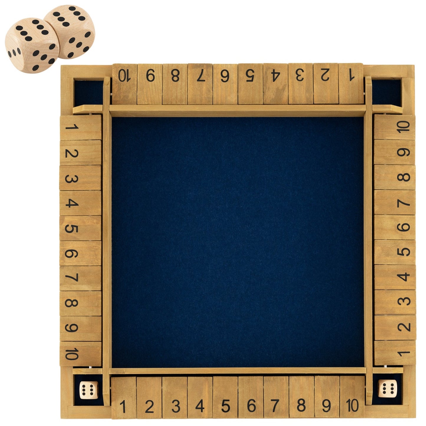 24 Inch Extra-Large Shut The Box Game for 2