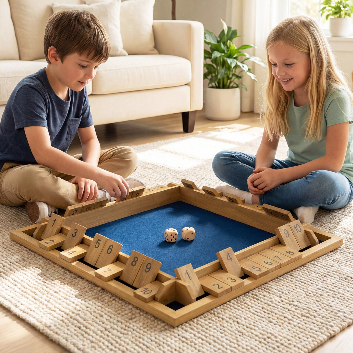 24 Inch Extra-Large Shut The Box Game for 2