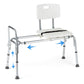 Sliding Transfer Bench with Adjustable Height for Bathtub