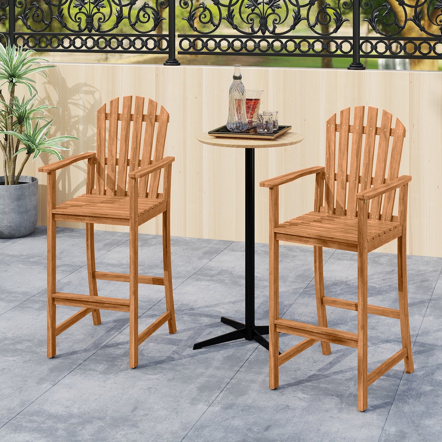 Folding Beach Lounge Chair with Adjustable Backrest for Lawn