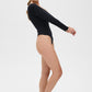Iconic Lymphatic Long Sleeve Bodysuit - Thong