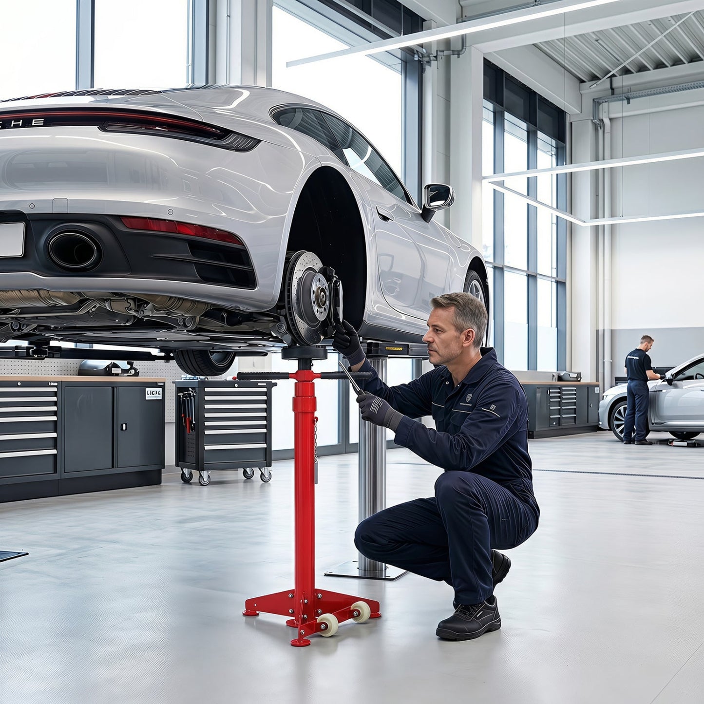 Underhoist Support Stand with Adjustable Height 38.5-75.5 Inch