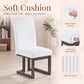 Upholstered Dining Chairs Set of 2 with Rubber Wood Legs