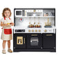 Wooden Play Kitchen for Kids with Realistic Lights and Sounds