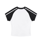 Contrast Stripes Bodycon Raglan  Sleeve T-Shirt
