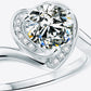 1 Carat Moissanite Heart Ring