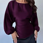Polka Dot Round Neck Blouse