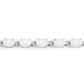 3.50 Carat Genuine Created Opal .925 Sterling Silver Bracelet