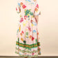 VERY J Button Down Printed Midi Dress
