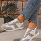 Round Toe Lace Up Sneakers