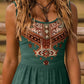 Tribal Print Sleeveless A-Line Summer Dress