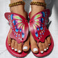Butterfly Print Round Toe Flip Flops, Comfortable Summer Beach Shoes, Casual Women's Footwear, Perfect For Poolside And Daily Wear