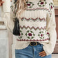 Cable Knit Turtleneck Sweater