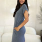 Basic Bae Full Size Round Neck Short Sleeve Dress with Pockets