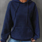Full Size Textured Kangaroo Pocket Hoodie Plus Size