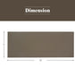 16' x 8' 2Pcs Universal Replacement Canopy for Pergola Structure Sun Awning-Brown