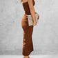 Slit Tube Midi Dress