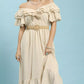 Umgee Textured Ruffle Midi Dress