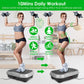 Vibration Plate Exercise Machine With Resistant Bands Remote Control Whole Body Vibration Platform Workout Equipment Home Fitness Training Equipment For Weight Loss Fat Burner