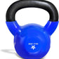 Vinyl Coated Cast Iron Kettlebell – 5–100 lb Strength Training