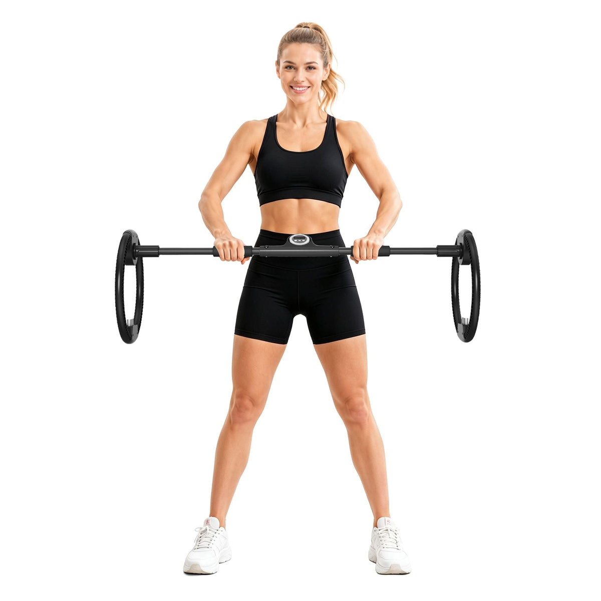 Adjustable Arms Exercise Wheel, Portable Forearm & Wrist Training Big Swing Wheel Trainer