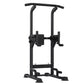 Pull Up Bar, 330 LBS Power Tower Dip Station, Workout Dip Station with H-Shaped Stable Base & Back Pad, Adjustable 12 Level Height Free Standing Chin Up Bar for Back, 4-Level Adjustable Back Pad