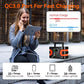 200W Peak Power Station, Flashfish CPAP Battery 166Wh 45000mAh Backup Power Pack 110V 150W Lithium Battery Pack Camping Solar Generator for CPAP Camping Home Emergency Power Supply