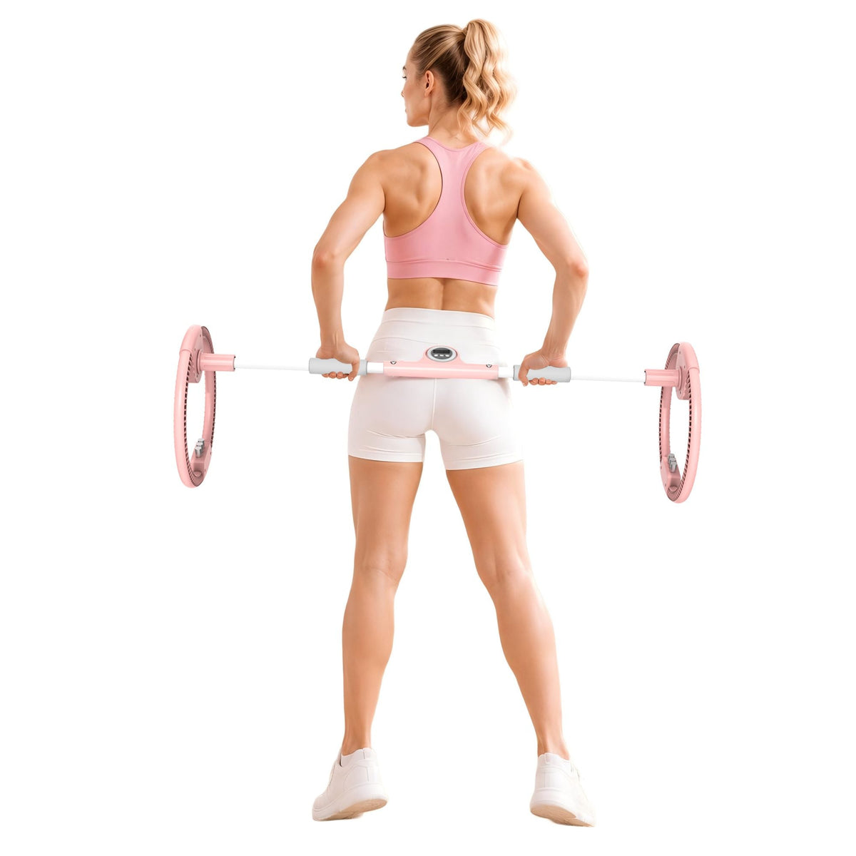 Adjustable Arms Exercise Wheel, Portable Forearm & Wrist Training Big Swing Wheel Trainer