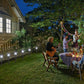 8pcs White LED Solar Lantern Torch Light Garden Landscape Lighting