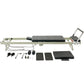 Foldable Pilates Reformer, Pilates Workout Machine for Home Gym Studio Use, Pilates Bed with Dual Resistance- Spring & Cord, Reformer Set for Advanced Users and Beginners, Up to 400 LBS