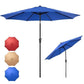 9' Red Crank Lift and 3 Position Tilt Patio Umbrella