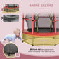4.5FT Trampoline Jumping with Enclosure Net Springless Design and Safety Pad, Kids Trampoline for Ages 3 to 6