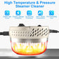 2500W Handheld High Temperature and Pressure Steamer Cleaner with 1400ML Tank 9 Accessories 6 Steam Levels for Dirt Grease Grout Tile Floor Couch Car