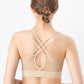Breathable Mesh Wire-free Sports Bra, Stretchy High Impact Yoga Fitness Gym Cropped Top, Women's Activewear