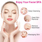Waterproof Facial Cleansing Brush Face Spin Cleaning Brush Scrubber with 5 Brush Heads for Women