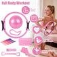 14Pcs Pilates Ring Essentials Kit For Women with Yoga Ball Arm Stretcher 5 Resistant Bands Figure 8 Resistant Band Elastic Band Non-slip Socks Yoga Strap