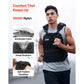 Weighted Vest, Body Weight Vest with Shoulder Pad, and Reflective Stripe, Exercise Set for Men Women, Workout Equipment for Strength Training, Running, Jogging, Fitness, Muscle Building