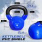 Vinyl Coated Cast Iron Kettlebell – 5–100 lb Strength Training