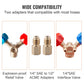 Refrigerant Recovery Tank, 30 LBS Capacity, 400 psi Portable Cylinder Tank with Y-Valve for Liquid/Vapor, High-sealing Recovery Can for R22/R134A/R410A, Orange+Gray