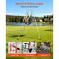 Yoga Stand Frame, 9.6 ft Length Swing Stand, Max 551.2 lbs Load Triangular Structure Aerial Rig, Aerial Silk Stands for Yoga Enthusiasts, Non-Slip Base, Lightweight, Detachable Design