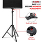 5 Core Speaker Stand Height Adjustable PA DJ Tripod Studio Monitor Stands w 35mm Compatible Insert - SS ECO 1PK BLK WoB