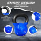 Vinyl Coated Cast Iron Kettlebell – 5–100 lb Strength Training