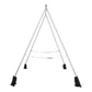 Yoga Stand Frame, 9.6 ft Length Swing Stand, Max 551.2 lbs Load Triangular Structure Aerial Rig, Aerial Silk Stands for Yoga Enthusiasts, Non-Slip Base, Lightweight, Detachable Design