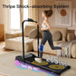 Under Desk Treadmill, Walking Pad, 2 in 1 Portable Treadmill with Handle Remote Control LED Display, Walking Jogging Machine for Home Office Use Black