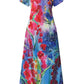Floral Print Pocket Dress; Casual Short Sleeve Crew Neck Dress; Women's Clothing
