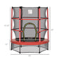 4.5FT Trampoline Jumping with Enclosure Net Springless Design and Safety Pad, Kids Trampoline for Ages 3 to 6